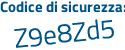 Il Codice di sicurezza è f poi 7Z4321 il tutto attaccato senza spazi