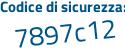 Il Codice di sicurezza è 23ba2ec il tutto attaccato senza spazi