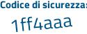 Il Codice di sicurezza è 42b8753 il tutto attaccato senza spazi