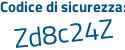 Il Codice di sicurezza è 6db4 segue 4bb il tutto attaccato senza spazi