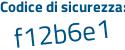Il Codice di sicurezza è 7 segue ea41f2 il tutto attaccato senza spazi