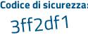 Il Codice di sicurezza è a632 continua con c56 il tutto attaccato senza spazi