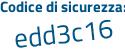 Il Codice di sicurezza è 7 continua con 497b33 il tutto attaccato senza spazi