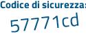 Il Codice di sicurezza è 6d3 poi 4abb il tutto attaccato senza spazi