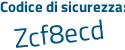 Il Codice di sicurezza è 973 segue e12a il tutto attaccato senza spazi