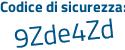 Il Codice di sicurezza è dZbc5 continua con ff il tutto attaccato senza spazi