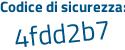 Il Codice di sicurezza è 5a3 poi 1d2c il tutto attaccato senza spazi