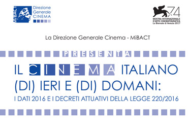 Il Cinema Italiano di Ieri e di Domani: i dati 2016 ed i decreti attuativi della Legge 220/2016