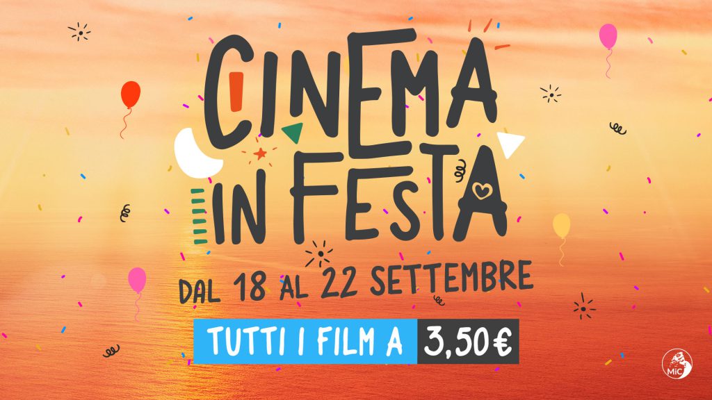 Cinema, Franceschini: dal 18 al 22 settembre in sala a 3,50€