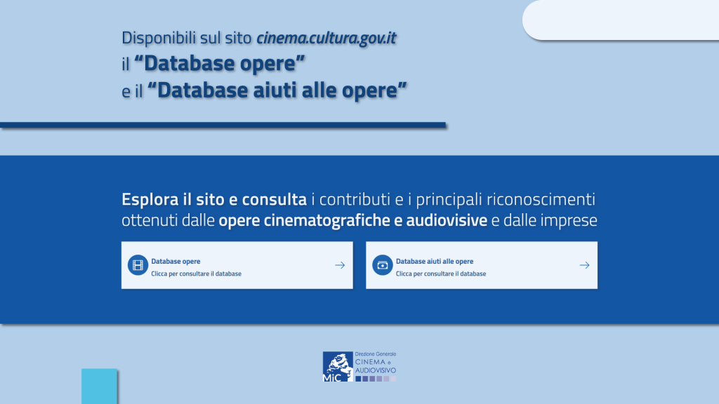 Disponibili sul sito della DGCA il “Database opere” e il “Database aiuti alle opere”
