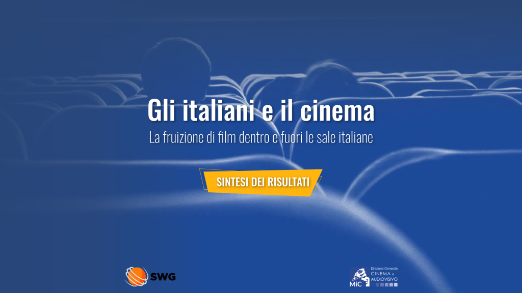 Gli italiani e il cinema: la fruizione di film dentro e fuori le sale italiane – Disponibile lo studio completo