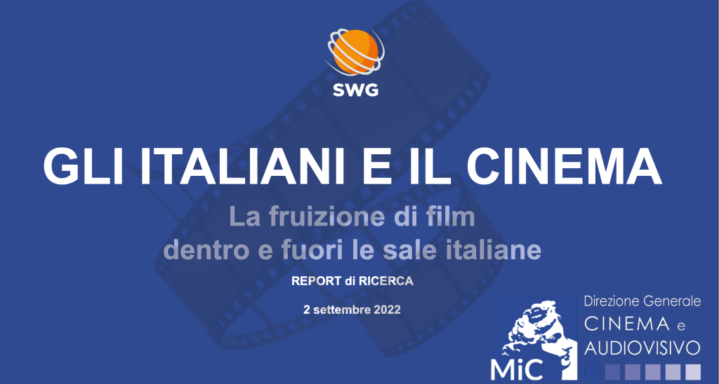 Gli italiani e il cinema – La fruizione di film dentro e fuori le sale italiane