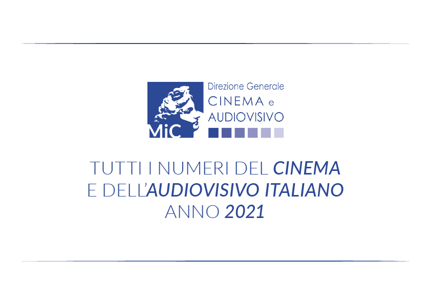Pubblicato il report “Tutti i numeri del cinema italiano – anno 2021”