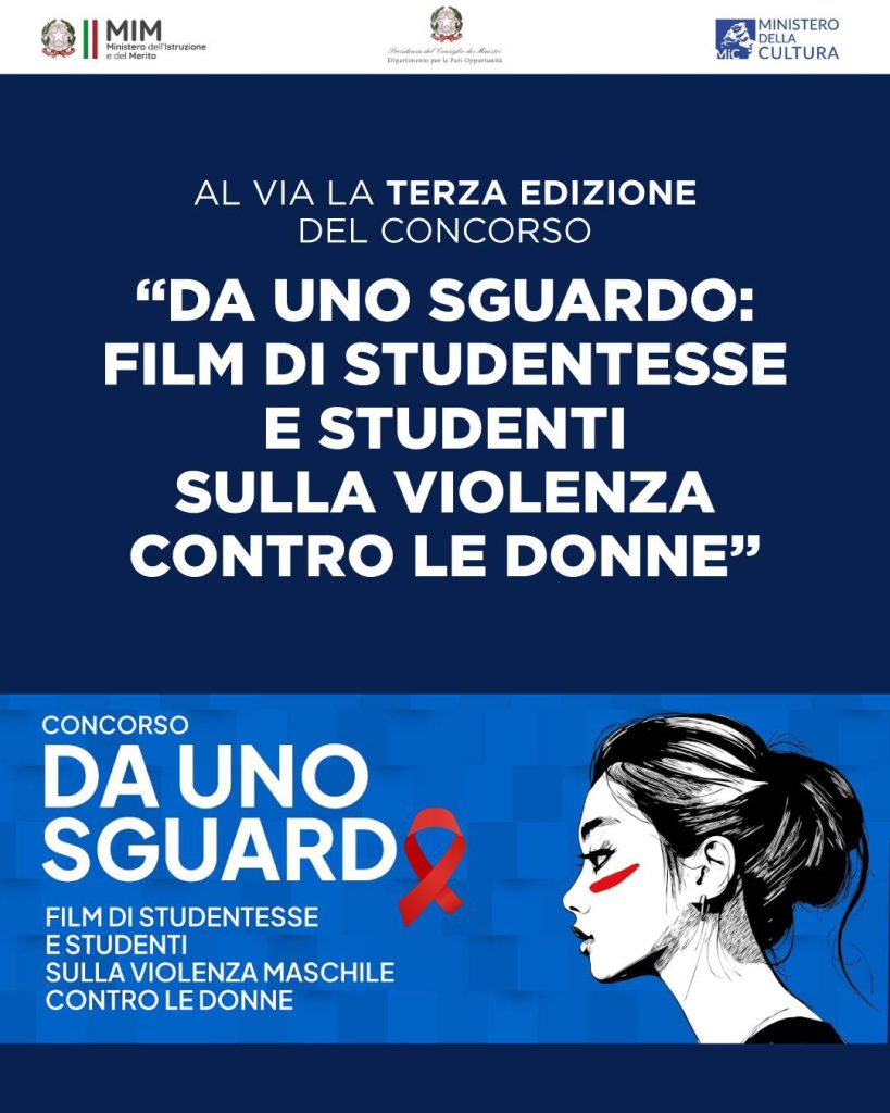 Terza edizione del concorso “Da uno sguardo: film di studentesse e studenti sulla violenza contro le donne”